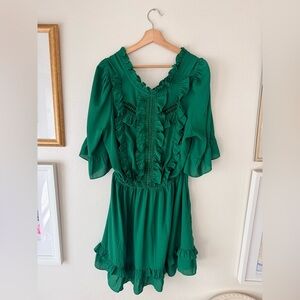 Elegant Green Midi Dress